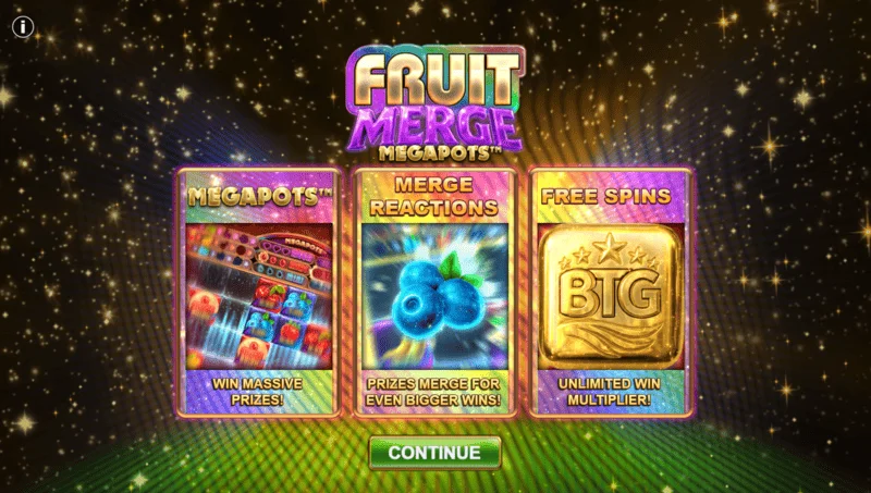 Fruit Merge Megapots - mchezo wa bonasi na Megapot Coin